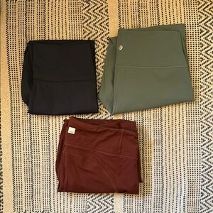 Bundle of leggings- aerie, lululemon, and vuori
